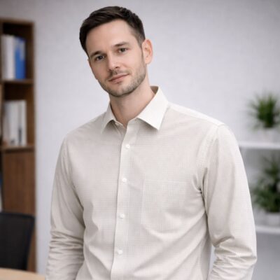 White Checks Shirt for Office